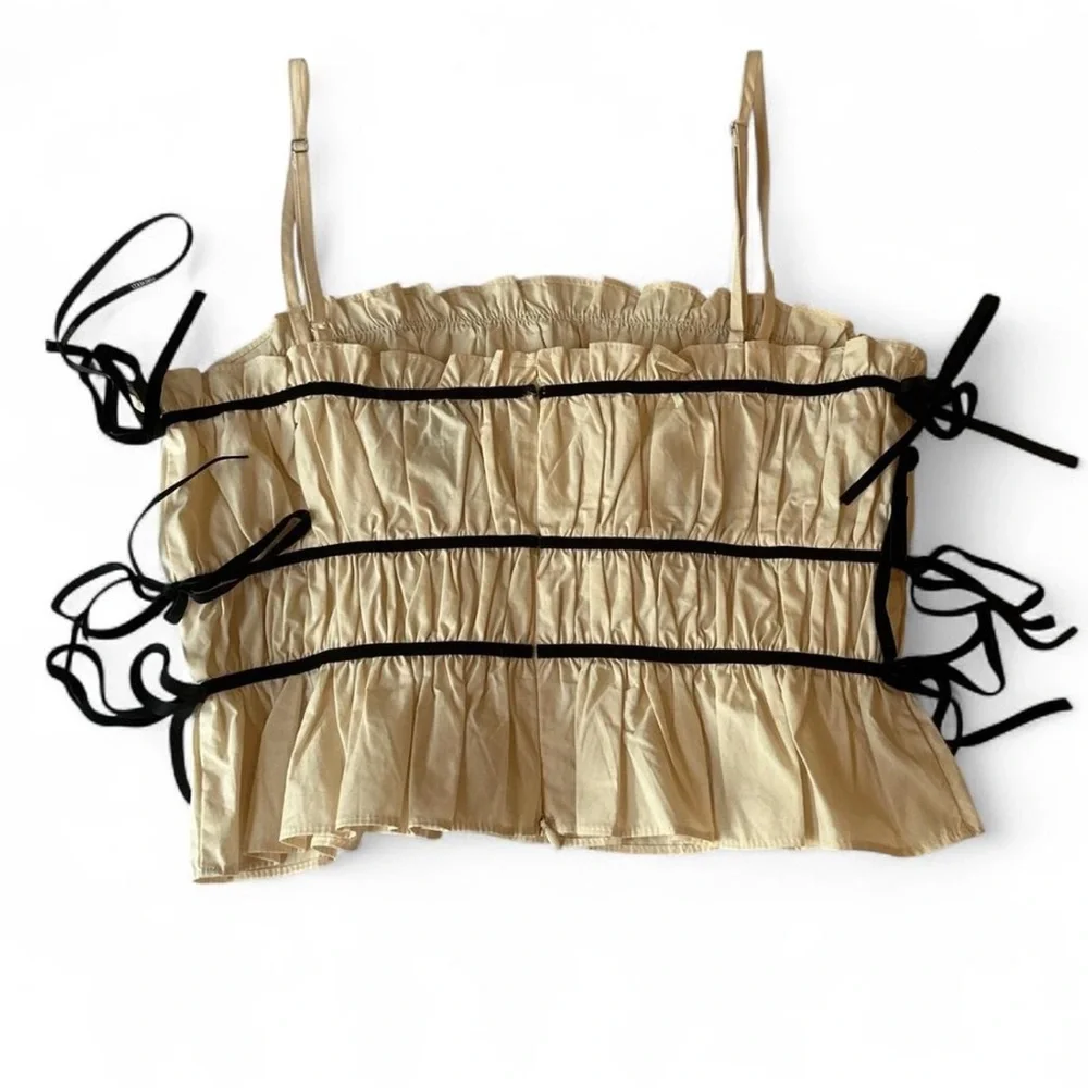 Cream Ruffled Top - Picture 2 of 2